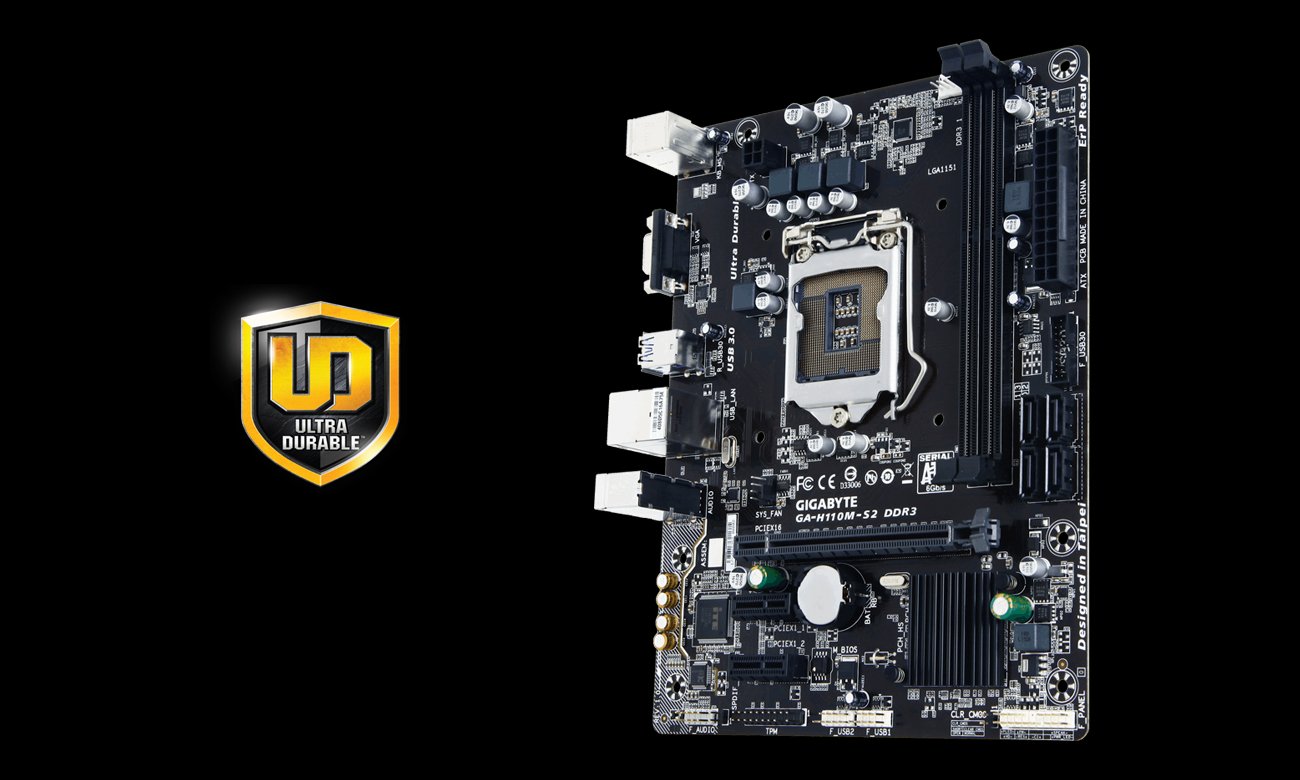 Gigabyte GAH110MS2 DDR3 (H110 PCIE DDR3) Płyty główne Socket 1151